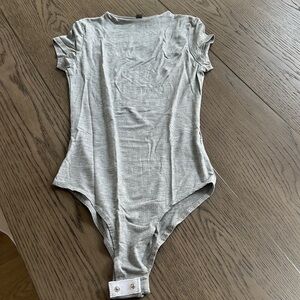 Grey Gojane bodysuit flattering for size small